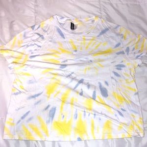 Tie-dye blue and yellow shirt (H&M)